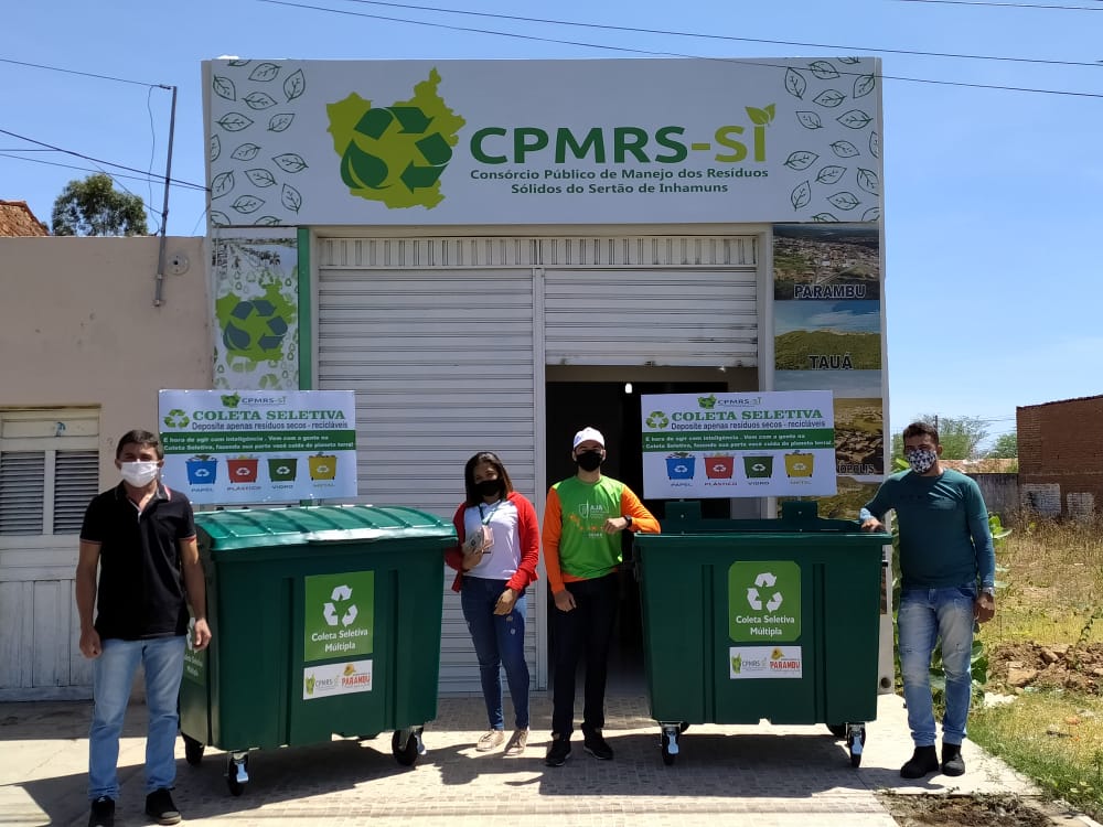 Instalados os Pontos de Entrega Para a Coleta Seletiva de Recicláveis em Parambu